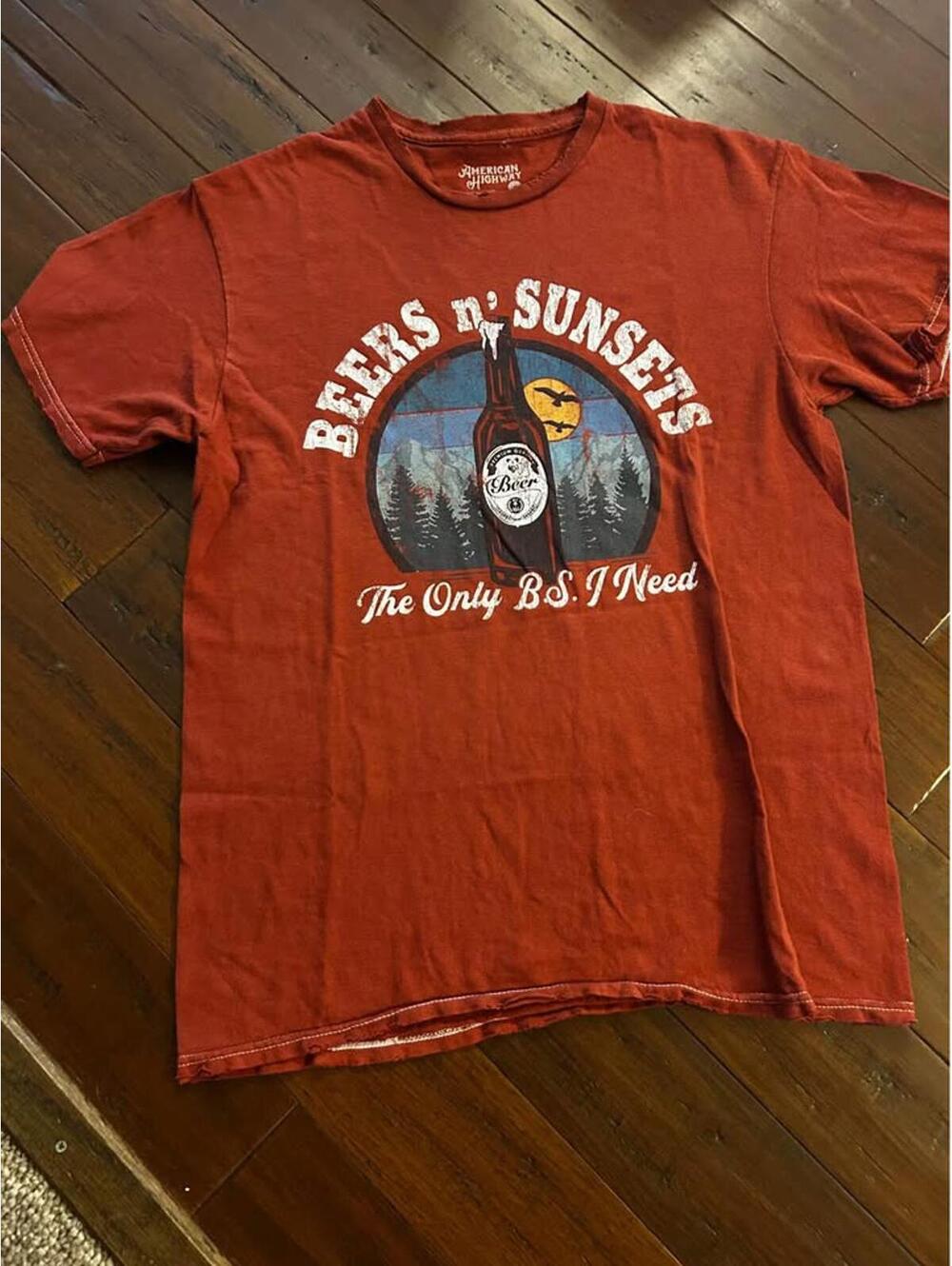 Beers n' Sunsets Graphic Tee - Fun Casual Shirt